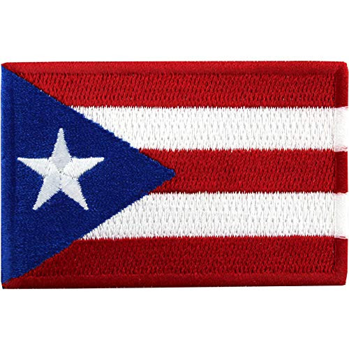 Puerto Rico Embroidered Country National Flag Iron On Emblem Patch Team Jersey