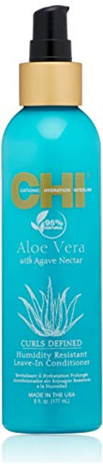 CHI Aloe Vera Humidity Resistant Leave-In Conditioner - 95 percent Natural Sulfate Paraben and Gluten Free - 6 oz 6 fl. oz. CHI Aloe Vera Humidity Resistant Leave-In Conditioner - 95 percent Natural Sulfate Paraben and Gluten Free - 6 oz 6 fl. oz.