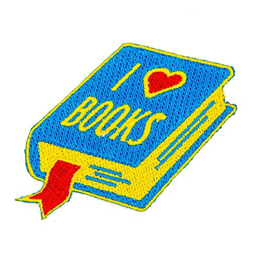 These Are Things I Heart Books Embroidered Iron On or Sew On Patch