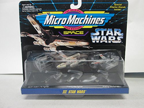 Galoob 1994 Micro Machines Star Wars III Star Wars Darth Vader s TIE Fighter Y-Wing Starfighter X-Wing Starfighter 65860 Galoob 1994 Micro Machines Star Wars III Star Wars Darth Vader s TIE Fighter Y-Wing Starfighter X-Wing Starfighter 65860