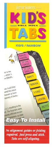 Verse Finders Horizontal Thin Pack Kids Bible Tabs