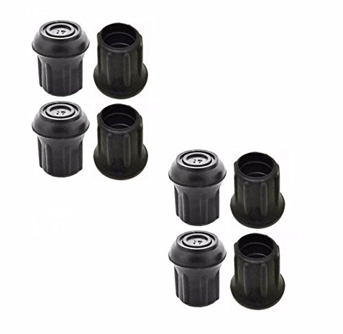 Lot of 8 Heavy Duty Rubber Cane Walking Stick Crutch Walker Tip End Feet 5 8 inch