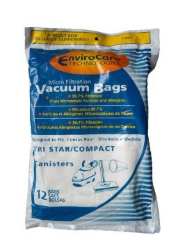 Compact Tristar Canister Vacuum Envirocare Paper Bags 12 PK   738EC
