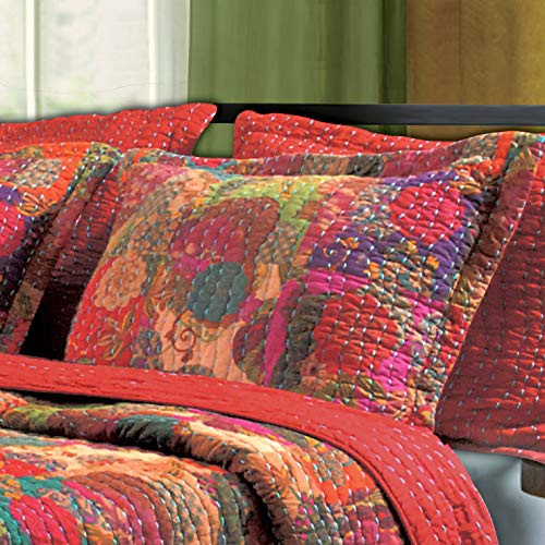 Greenland Home Fashions Jewel King Sham-Multi  Multicolor