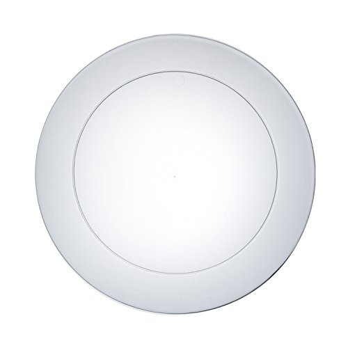 Party Essentials 60-Count Hard Plastic 9" Lunch/Dinner Plates, Clear