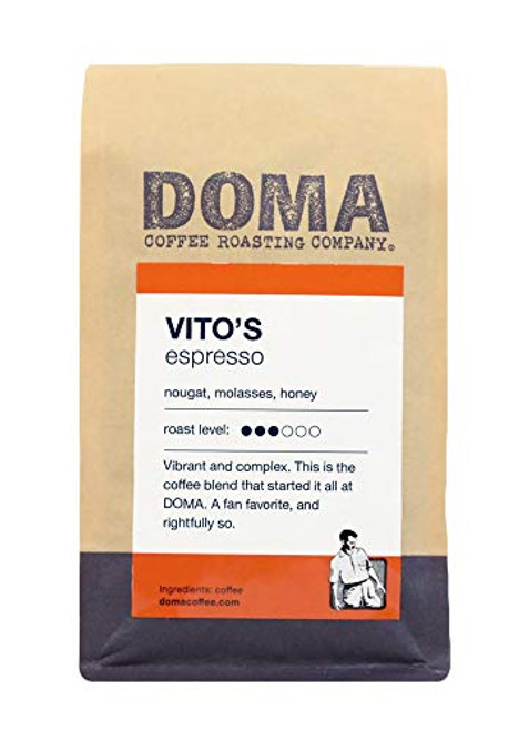 Doma Coffee  inchVito s Espresso inch Medium Roasted Whole Bean Coffee - 12 Ounce Bag