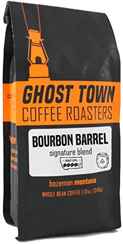 Ghost Town Coffee Roasters  inchBourbon Barrel Conditioned Blend inch Medium Roasted Whole Bean Coffee - 12 Ounce Bag