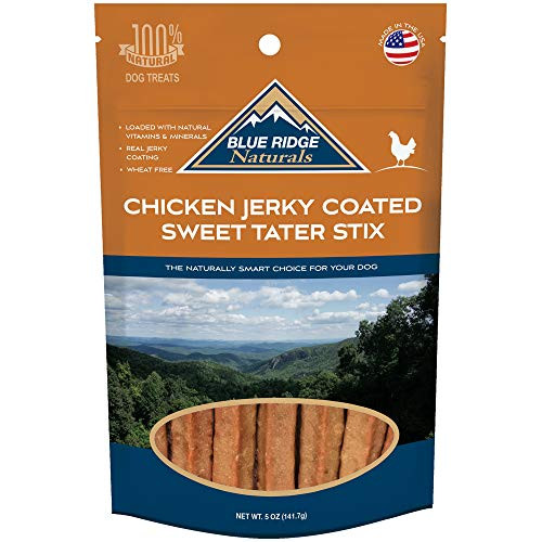 Blue Ridge Naturals Chicken Coated Sweet Tater Stix Dog Treats  5 oz.