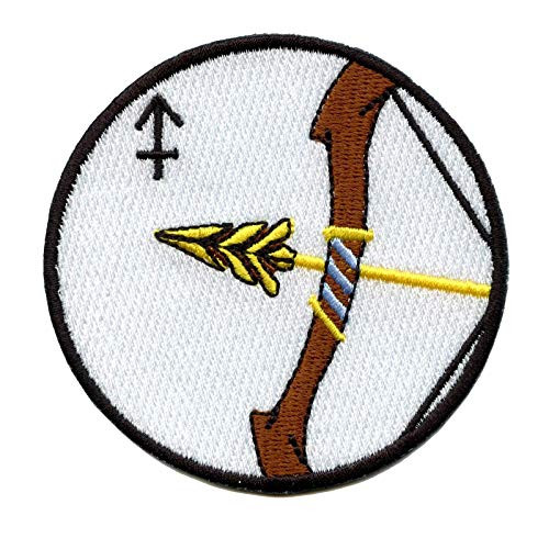 Sagittarius Zodiac Sign Patch Constellation Embroidered Iron On No