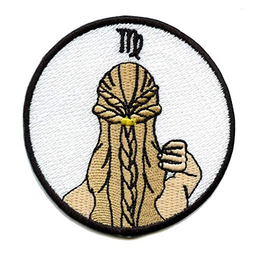 Virgo Zodiac Sign Patch Constellation Embroidered Iron On No