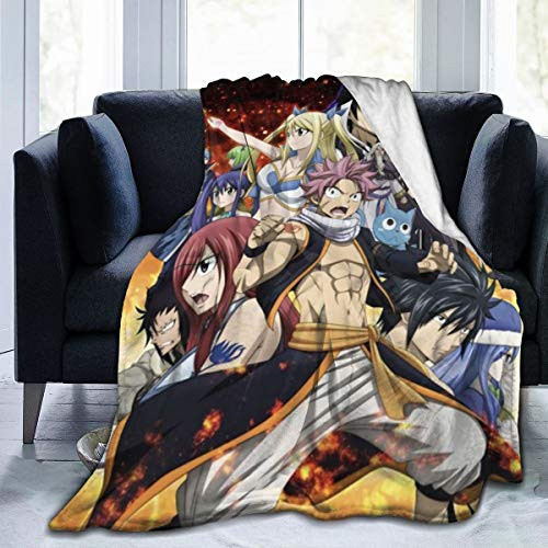 Fairy Tail Anime Soft and Comfortable Blankets Ultra-Soft Micro Fleece Blanket for Bed Or Sofa All Season Quality Blankets