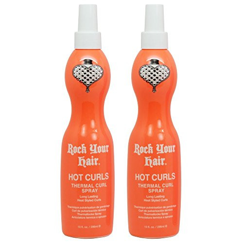 Rock Your Hair Hot Curls Thermal Curl Spray 10oz inchPack of 2 inch