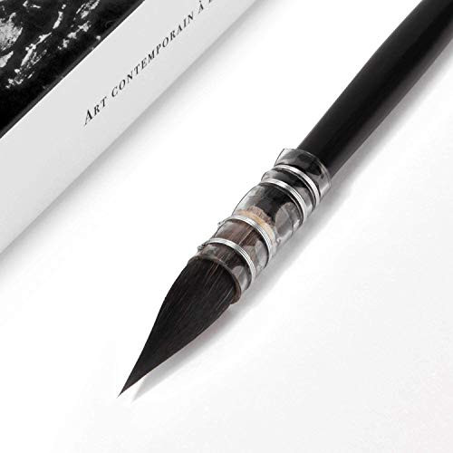 Squirrel Hair Watercolor Paint Brush  Professional Mop Round Fine Tip Detail Paint Brush for Art Painting  Gouache  Fine Detailing  Watercolor  Acrylic  Oil-Size 4 Squirrel Hair Watercolor Paint Brush  Professional Mop Round Fine Tip Detail Paint Brush for Art Painting  Gouache  Fine Detailing  Watercolor  Acrylic  Oil-Size 4