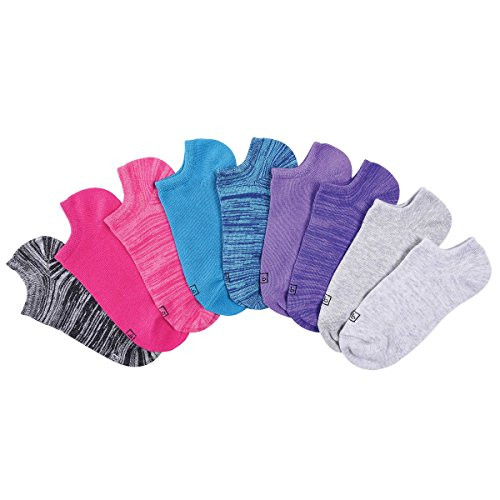 K. Bell Women s No Show Socks -Pack of 9 Pairs-  Sock size 9-11  Multi