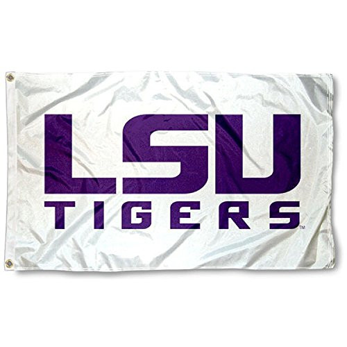 College Flags and Banners Co. Louisiana State LSU Tigers White Flag