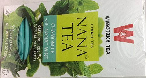 Wissotzky Tea Nana Tea Chamomile Kosher For Passover 1.06 Oz. Pack Of 6