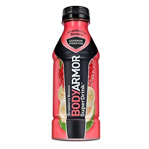 BodyArmor SuperDrink  Electrolyte Sport Drink  Strawberry Banana 16 Oz -Pack of 24-