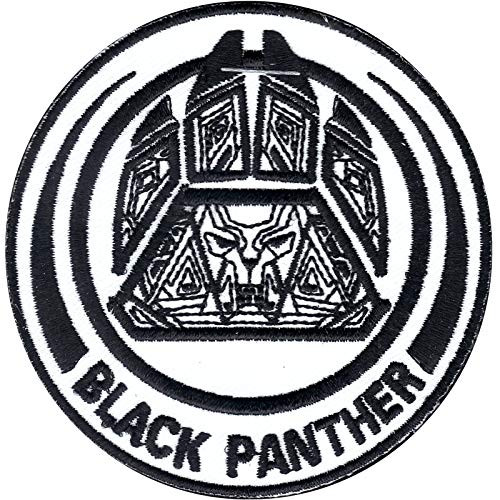 Official Marvel Comics Avenger Black Panther Crest Hero Iron on Applique Patch