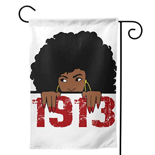 Delta Sigma Theta Garden Flag Vertical Double-Sided Spring and Summer Outdoor Decoration
