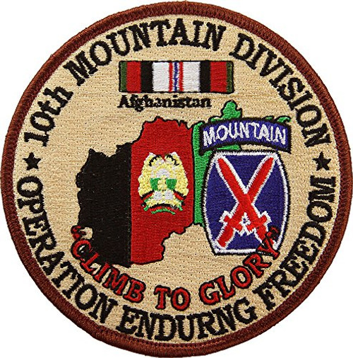 10th Mountain Division Operation Enduring Freedom Patch Full Color