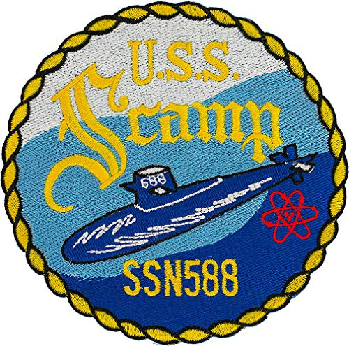 USS Scamp SSN-588 Patch Full Color