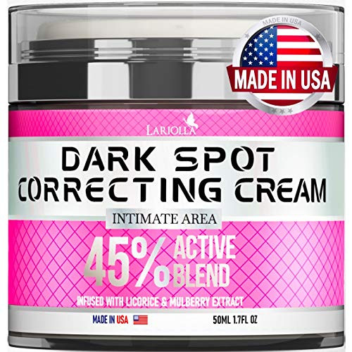 Dark Spot Rem?ver Cream for Intimate Areas - Body - Face - Bikini and Sensitive Areas - Made in USA - Underarm Cream with Hyaluronic Acid and Mulberry Extract  Vegan