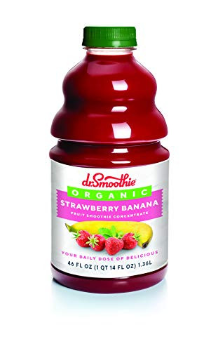 Dr. Smoothie Organic Strawberry Banana  46 Fl Oz -Pack of 6-