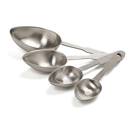 Norpro Stainless Steel 4 Pc Measuring Cup Scoop Shaped Set Metric Equivalents