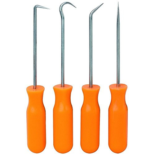 BEST Choose New 4pc Mini Precision Pick Hook Set O Ring Seal Gasket Puller Remover Scribe Probe