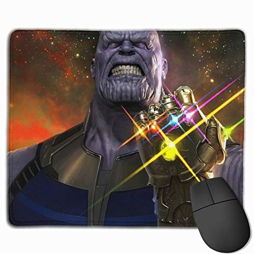 Oisiet Thanos Personalized Design Premium Texture Mouse pad Waterproof Non-Slip Rubber Base Custom Mouse pad Suitable for Laptop PC Gaming Office 10 x 12 inches