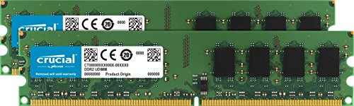 Crucial CT2CP25664AA667 4GB -2GBx2- 240-pin DIMM DDR2 PC2-5300 Memory Module