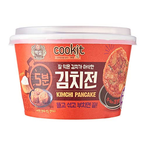 CJ Beksul Cupjeon 5min Kimchi Pancake 210g - Open  mix  and fry for 5 minutes to enjoy the most authenthic Korean style Kimchi pancake