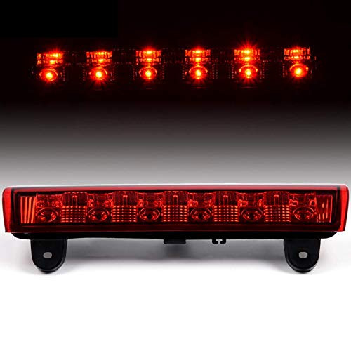 Third 3rd Brake Tail Lights Compatible For Chevy 2000-2006 Suburban Tahoe GMC Yukon Center High Mount Stop Light LED Replacement -Red-