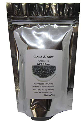 Green Tea - Cloud and Mist Premium Loose Leaf Green Tea by Nature Tea -8 oz-