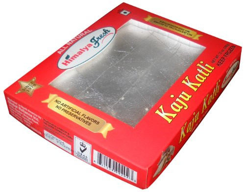 HIMALYA FRESH Kaju Katli with silver 12 oz - Premium Authentic Indian Food and Sweets Made With Cashew nuts Cane Sugar and Vegetarian Silver - No Fillers Or Preservatives HIMALYA FRESH Kaju Katli with silver 12 oz - Premium Authentic Indian Food and Sweets Made With Cashew nuts Cane Sugar and Vegetarian Silver - No Fillers Or Preservatives