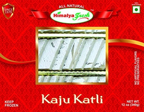 HIMALYA FRESH Kaju Katli 12oz - Premium Authentic Indian Food and Sweets Made With Cashew Nuts. Just two ingredients Cashew Nuts and sugar - No Fillers Or Preservatives -1 Box- HIMALYA FRESH Kaju Katli 12oz - Premium Authentic Indian Food and Sweets Made With Cashew Nuts. Just two ingredients Cashew Nuts and sugar - No Fillers Or Preservatives -1 Box-