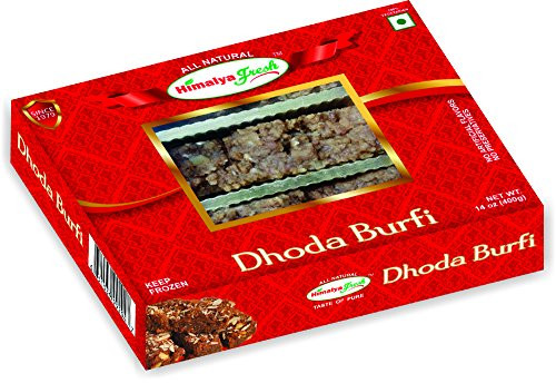 HIMALYA FRESH Dhoda Burfi 14oz - Premium Authentic Indian Food and Sweets Made With Pure Buffalo Milk - No Fillers Or Preservatives -1 Box- HIMALYA FRESH Dhoda Burfi 14oz - Premium Authentic Indian Food and Sweets Made With Pure Buffalo Milk - No Fillers Or Preservatives -1 Box-