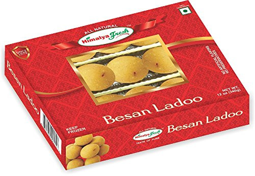 HIMALYA FRESH Besan Ladoo 12oz - Premium Authentic Luxurious Indian Food and Sweets Made With pure simple ingredients Gram flour Sugar Cardamom and Vegetable Oil - No Fillers Or Preservatives -1 Box- HIMALYA FRESH Besan Ladoo 12oz - Premium Authentic Luxurious Indian Food and Sweets Made With pure simple ingredients Gram flour Sugar Cardamom and Vegetable Oil - No Fillers Or Preservatives -1 Box-