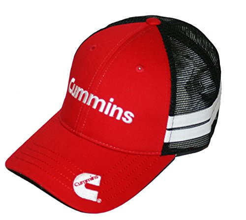 Cummins Diesel Engines Black  and  Red Trucker Mesh Cap