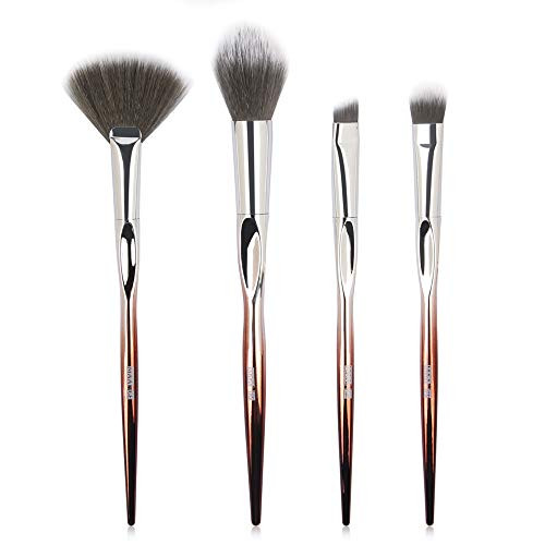 Koolsants 4Pcs Set Foundation Cosmetic Makeup Brush Set Powder Eyeshadow Brushes Professional Tools Perfect Giift for Beginners Professional Makeup Artist