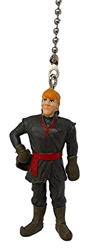 Disney Classic Frozen Movie Assorted Character Ceiling Fan Pull Light Chain -Kristoff - Gray Suit-