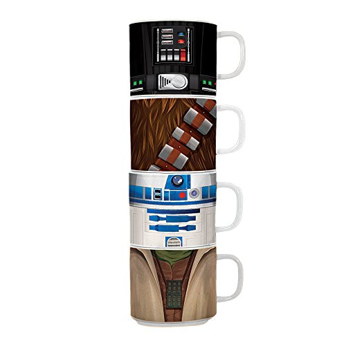 Vandor Star Wars 4 Piece Stacking Ceramic Mug Set (99106)