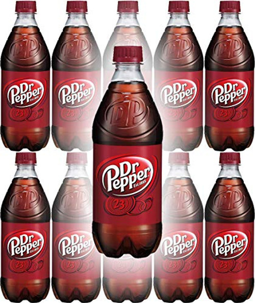 Doctor Pepper 20 oz Soda Bottles -Pack of 10  Total of 200 FL OZ-