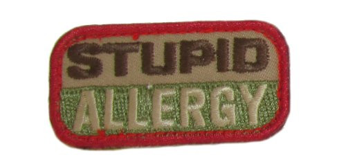STUPID ALLERGY Morale Patch -Multicam -Arid--