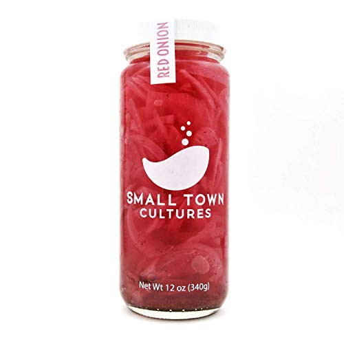 Fermented Red Onions with Sumac Berries Pickled All Natural No Preservatives 12oz 340g