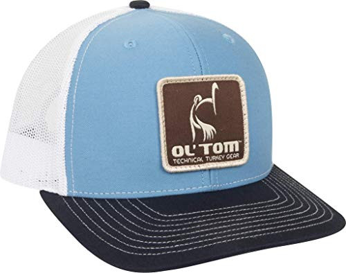 Drake Waterfowl Ol  Tom Mesh Back Patch Cap White Navy