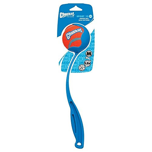 Chuckit! Pocket Ball Launcher Medium Ball - 12 inch Launcher - Pack of 3