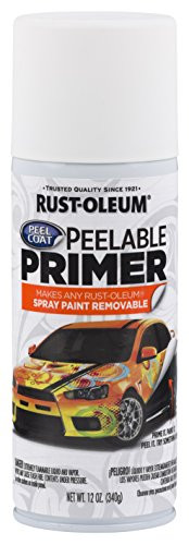Rust-Oleum 304611 Peel Coat Peelable Primer 12 Oz White