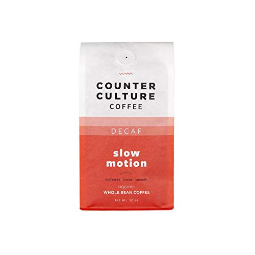 Counter Culture Coffee - Fresh Roasted Organic Whole Bean Coffee -Kosher- - Slow Motion Decaf  12 oz -1 Bag-