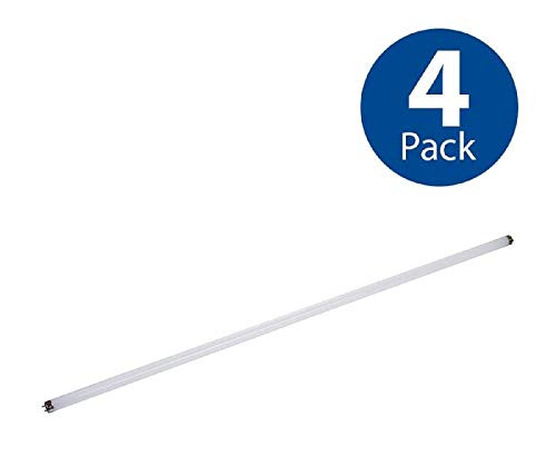 4 Pack 32W Equivalent Bright White T8 LED Tube Light Bulb Bright White (4,000 K)